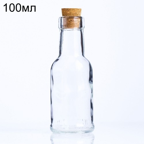 Стеклянная бутылочка миньон, 100мл (арт.92)