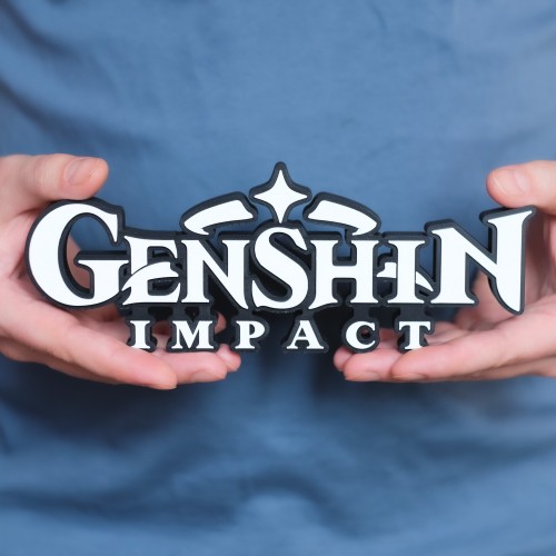 Объемный логотип Genshin Impact (арт.6212)